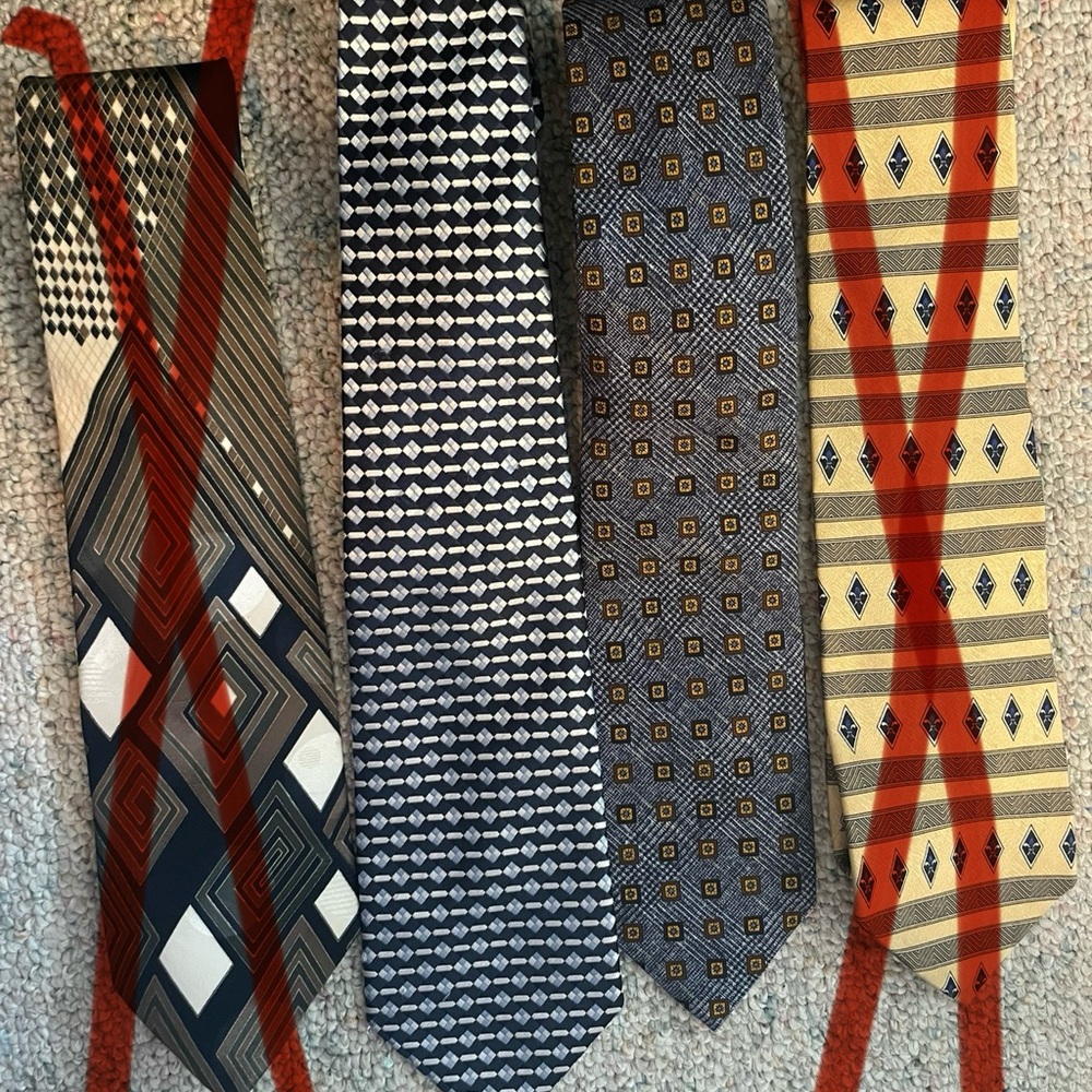 Patterned ties